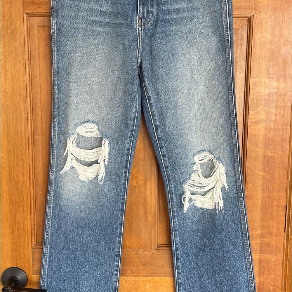 KHAITE Danielle Classic Blue Denim Jeans